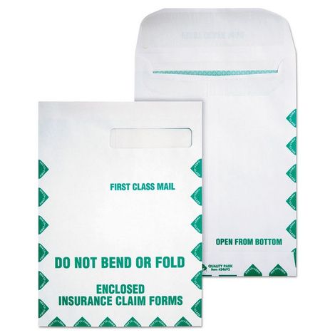 Quality Park Redi-Seal Insurance Claim Form Envelope