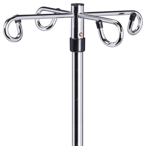 Clinton Six Leg Heavy Base Infusion Pump Stand
