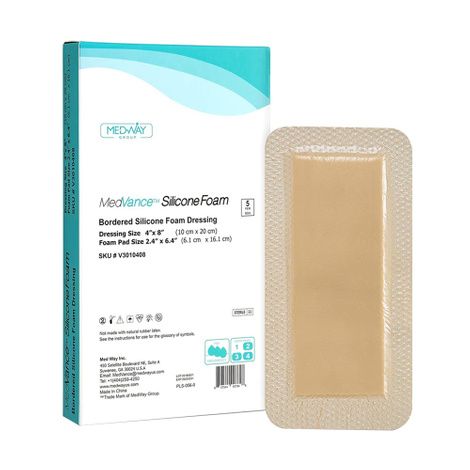 Buy MedVance Bordered Silicone Adhesive Foam Dressing