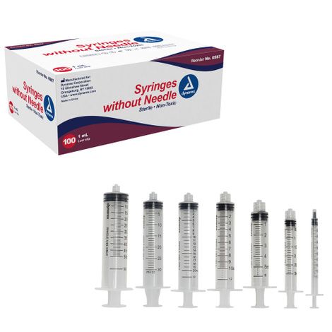 Dynarex Syringes Without Needle