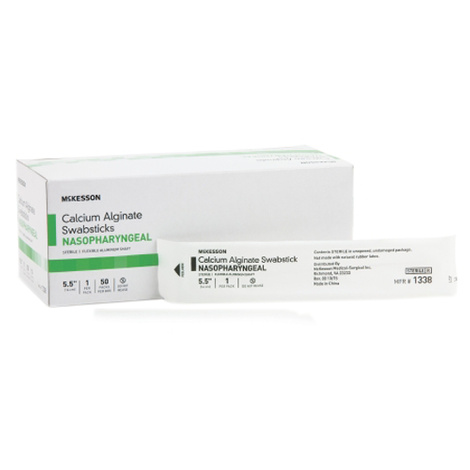 McKesson Calcium Alginate Swabsticks Nasopharyngeal