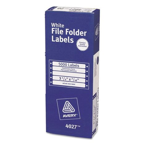 Avery Dot Matrix Printer Permanent File Folder Labels