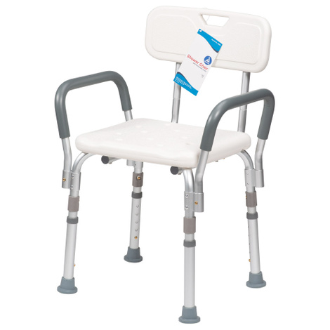 Dynarex Shower Chair with Removable Arms