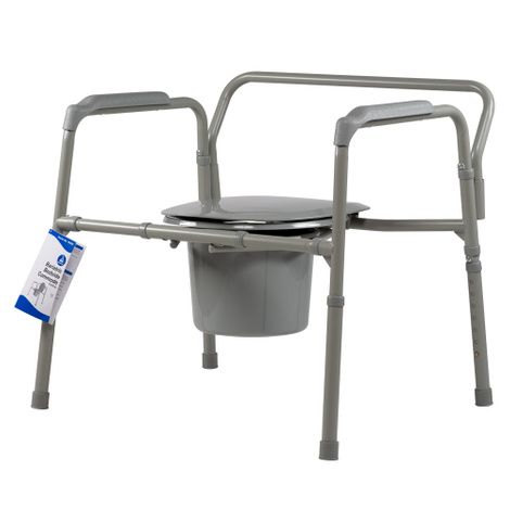 Dynarex Bariatric Folding Bedside Commode