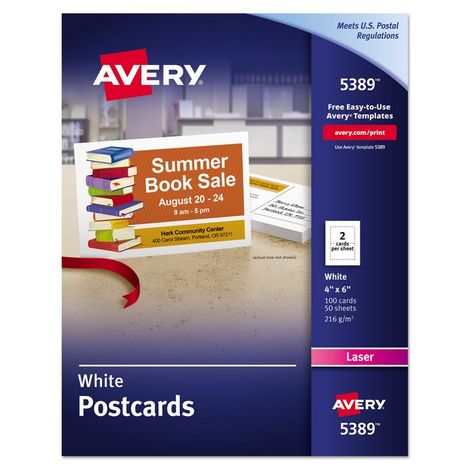 Avery Printable Postcards