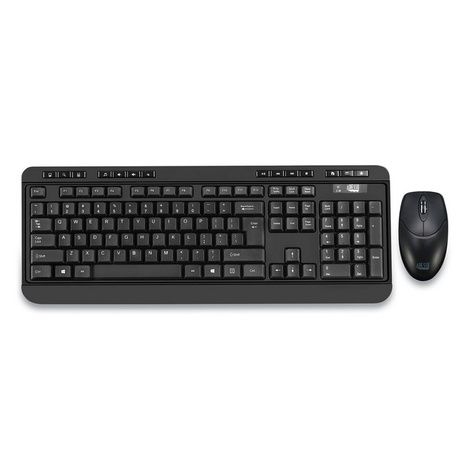 Adesso WKB-1320CB Antimicrobial Wireless Desktop Keyboard and Mouse