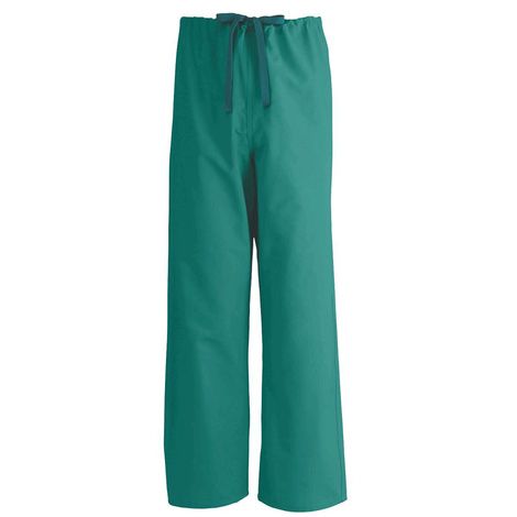 Medline AngelStat Unisex Reversible Drawstring Scrub Pant- Emerald