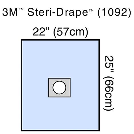 3M Steri-Drape Small Drape with Adhesive Aperture