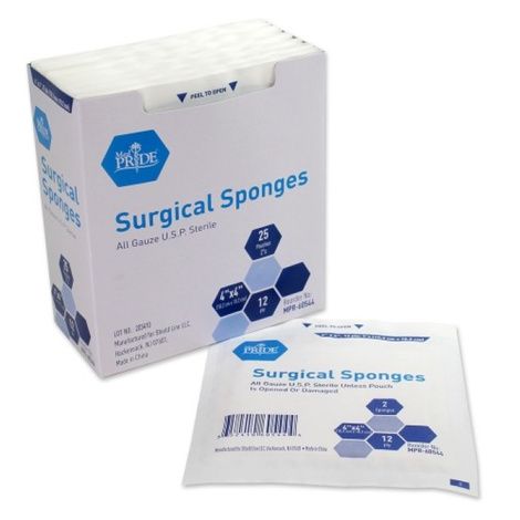 MedPride sterile surgical gauze sponge