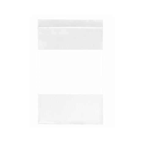 Inteplast Minigrip Reclosable White Specimen Bag