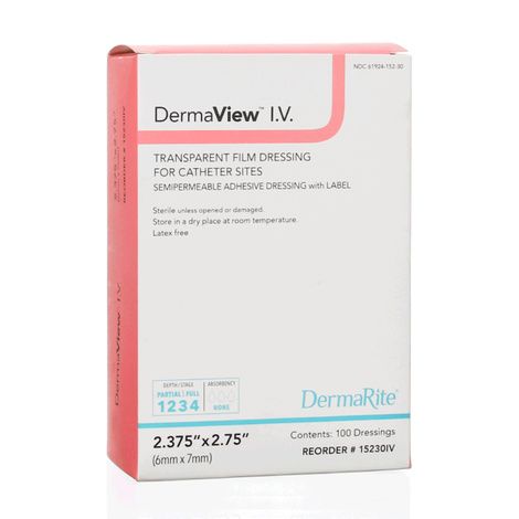 Buy DermaRite DermaView Transparent IV Dressing
