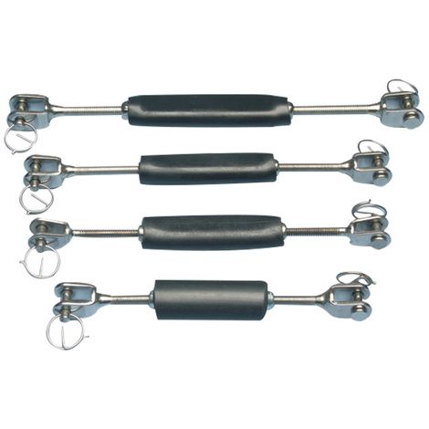 Turnbuckles With Heavy-Duty Steel Screws