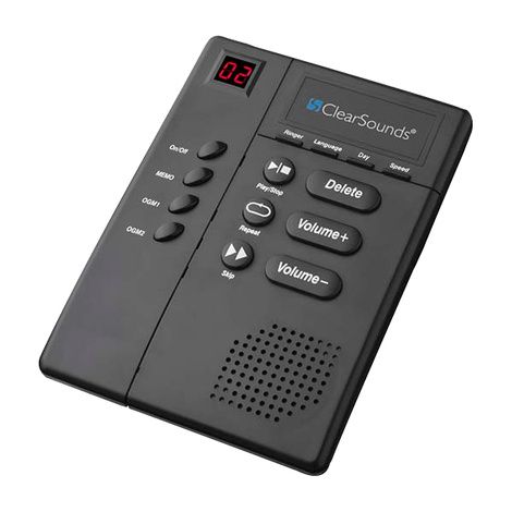 ClearSounds Digital Amplified Answering Machine with Slow Speech