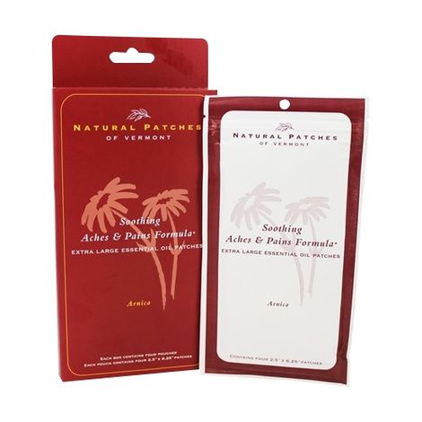 Natural Patches Of Vermont Soothing Aches And Pains Formula Extra Large Essential Oil Patch