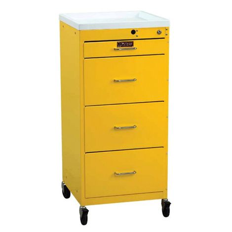 Harloff Four Drawer Mini Line Isolation Cart With Key Lock
