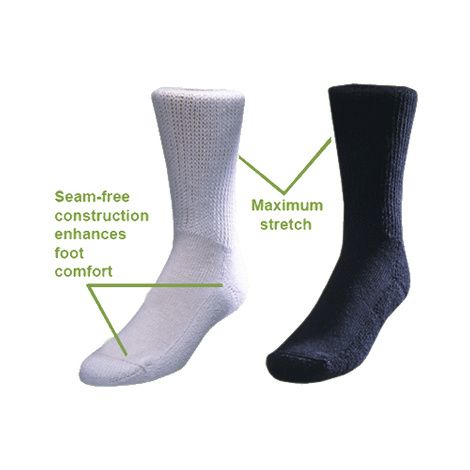 Medicool White Diasox Diabetes Socks