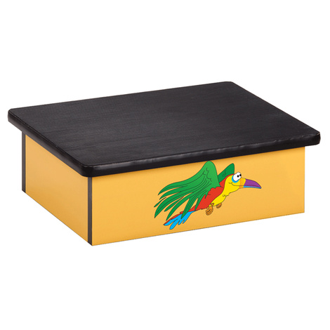 Clinton Rainforest Parrot Laminate Pediatric Step Stool