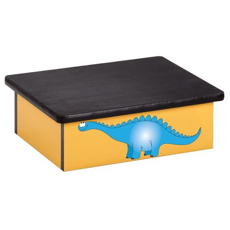 Clinton Dino Days Yellow Laminate Pediatric Step Stool