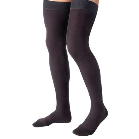 BSN Jobst for Men Thigh High 30-40mmHg Compression Stockings with Silicone Border