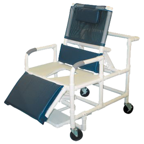 MJM International Bariatric Reclining Shower And Commode Chair