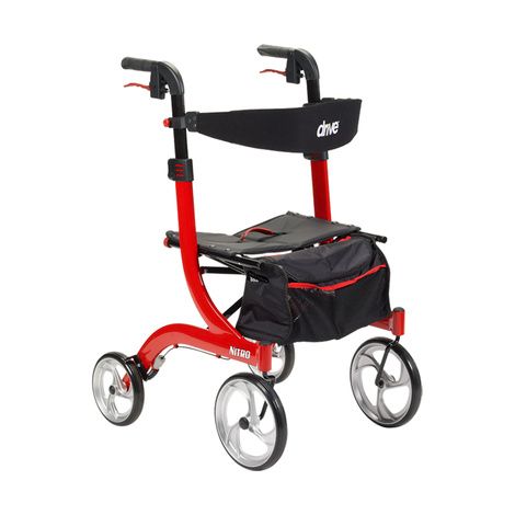 Drive Nitro Euro-Style Tall Aluminum Four Wheel Rollator