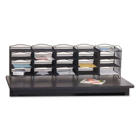 Safco Onyx Mesh Literature Sorter