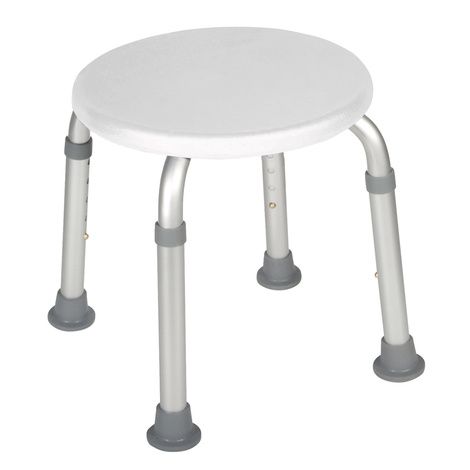Drive Knock Down Adjustable Height Bath Stool