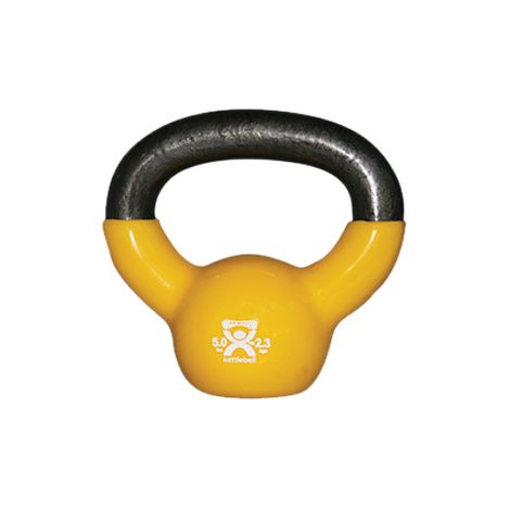 CanDo Vinyl-Coated Cast Iron Kettlebell