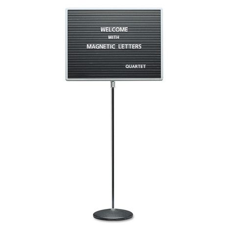 Quartet Adjustable Single-Pedestal Magnetic Letter Board