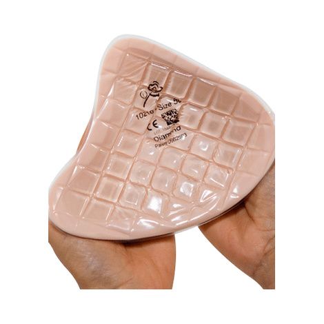 ABC 10218 Diamond Asymmetric Silicone Breast Form