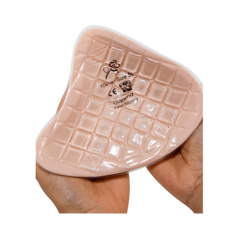 ABC 10218 Diamond Asymmetric Silicone Breast Form
