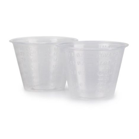 Medicine Cups - Disposable Graduated Medical Grade Plastic Measuring Cups  (100)