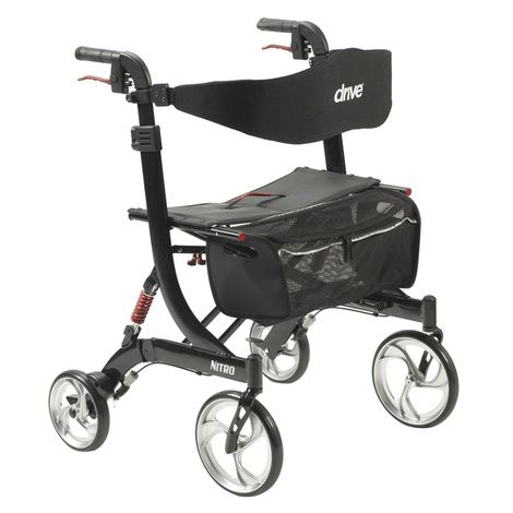 Drive Nitro HD Euro-Style Aluminum Four Wheel Rollator