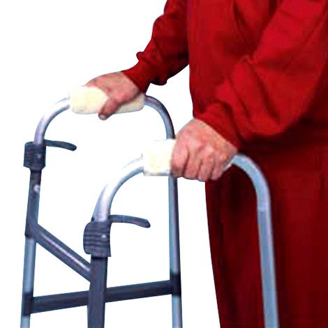 Hermell Imitation Sheepskin Hand Grips For Walker