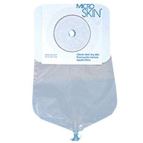Hpfy StoresCymed MicroSkin One-Piece Clear Urostomy Pouch With Thin Hydrocolloid Washer