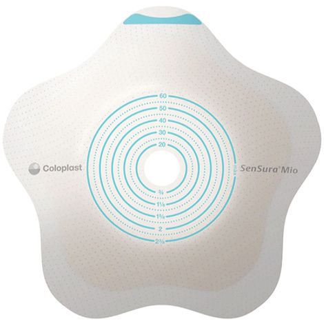 Hpfy StoresColoplast Sensura Mio Click Convex Flip Opaque Two-Piece Pre-Cut Barrier
