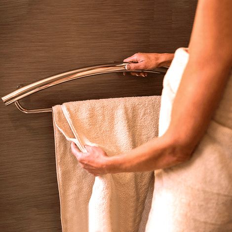 HealthCraft Invisia 2-in-1 Towel Bar With Integrated Grab Bar