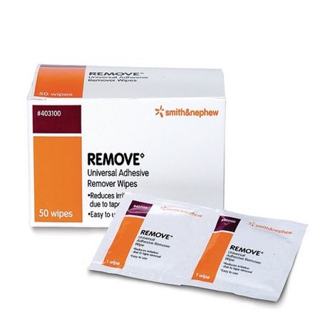 Smith & Nephew Remove Adhesive Remover,403100,Wipes,50/Pack