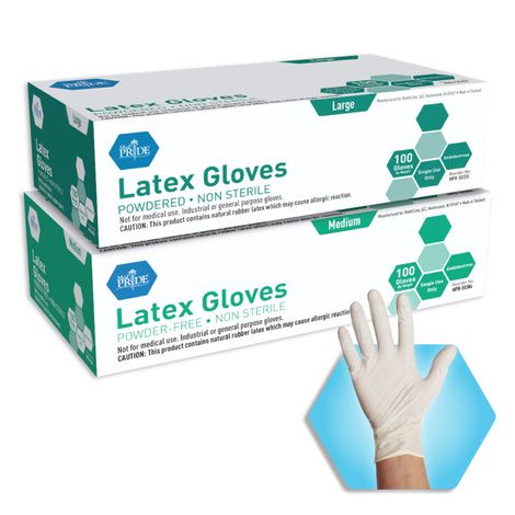 MedPride Latex Powder-Free Gloves