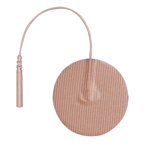 Pepin Advantrode Prewired Reusable Silver Coated Film Tan Tricot Electrodes