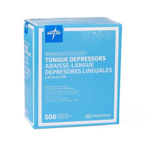 Dukal Tongue Depressors 6 inch Disposable Depressors Pack of 500 