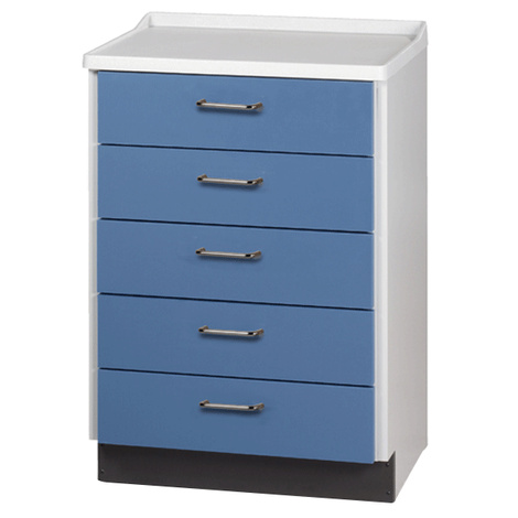 Clinton Molded Top Treatment Cabinet with Five Drawers