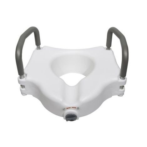 McKesson Raised Toilet Seat with Removable Padded Arms