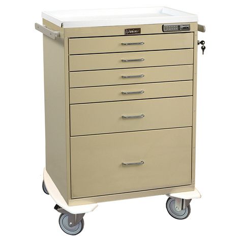 Harloff Classic Six Drawer Anesthesia Cart