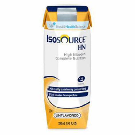 Nestle Isosource High-Nitrogen Complete Liquid Nutritional Supplement With SpikeRight Plus Port