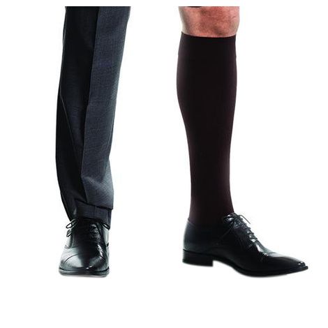 BSN Jobst for Men Ambition SoftFit Knee High 15-20 mmHg Compression Socks Brown - Long