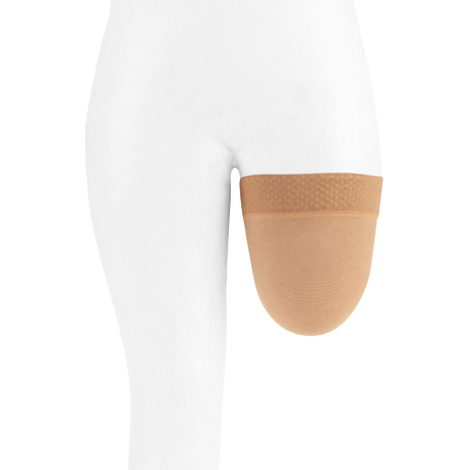 Juzo Dynamic 20-30 mmHg Silver Prosthetic Above Knee Shrinker with Silicone Border
