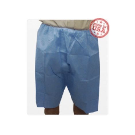 HPK Adult Disposable SMS Blue Exam Shorts