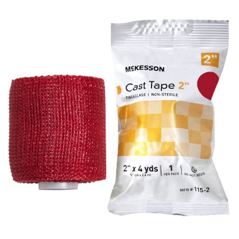 McKesson Fiberglass Cast Tape - Red