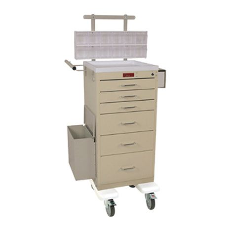 Harloff Six Drawer Mini Line Phlebotomy Cart Package